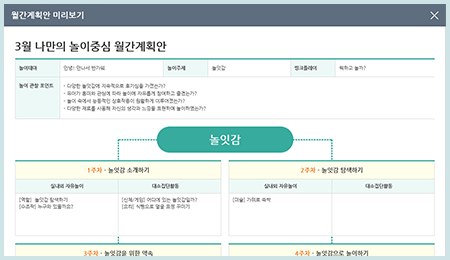 02. 클릭 한번이면 놀이활동을 담을 수 있습니다! 