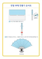 반달 부채 만들기 순서도