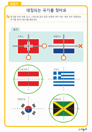 대칭되는 국기를 찾아요- 답안