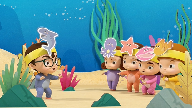 상어와 바닷속 친구들