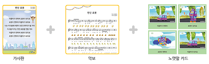 가사판+악보+노랫말카드